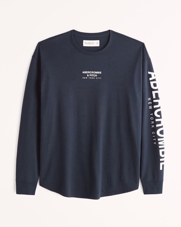 メンズ グラフィックtシャツ Abercrombie Fitch