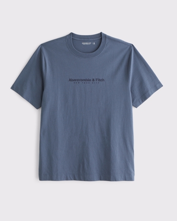 Abercrombie & Fitch◆クラシック ポリッシュ Tシャツ 半袖 ロゴ メンズ クラシック ポリッシュ ロゴTシャツ | メンズ トップス