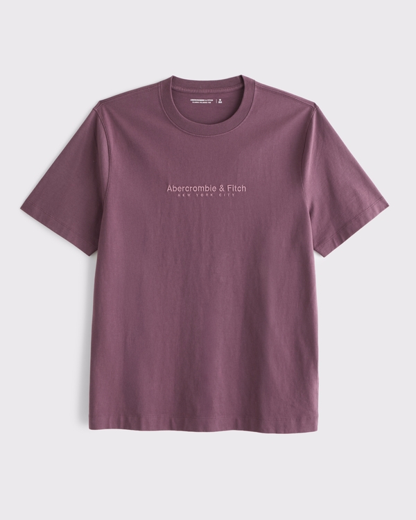 クラシック ポリッシュ ロゴTシャツ, エッグプラント view 1
