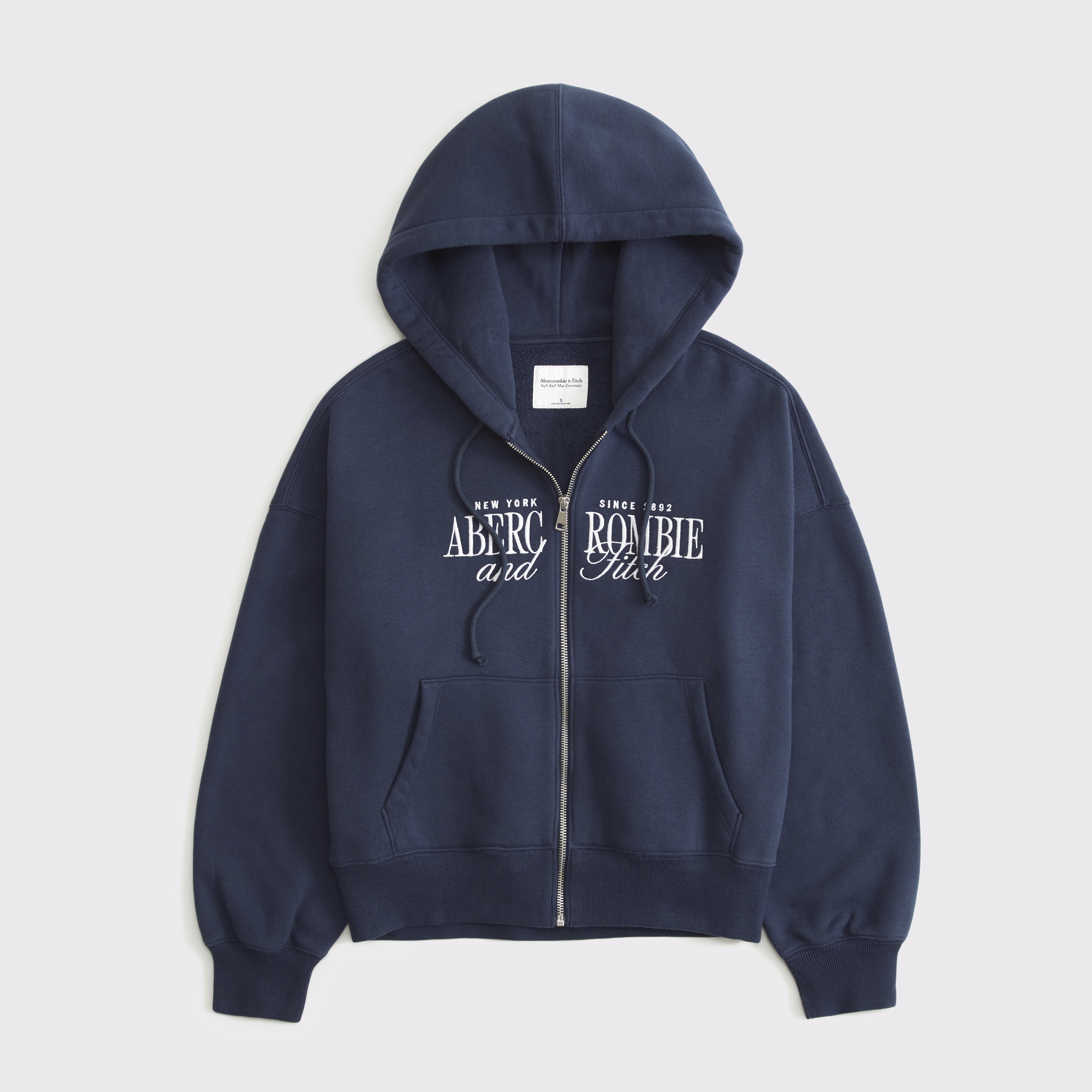 Women's Logo Full-Zip Hoodie | Women's A&F Logo Shop
