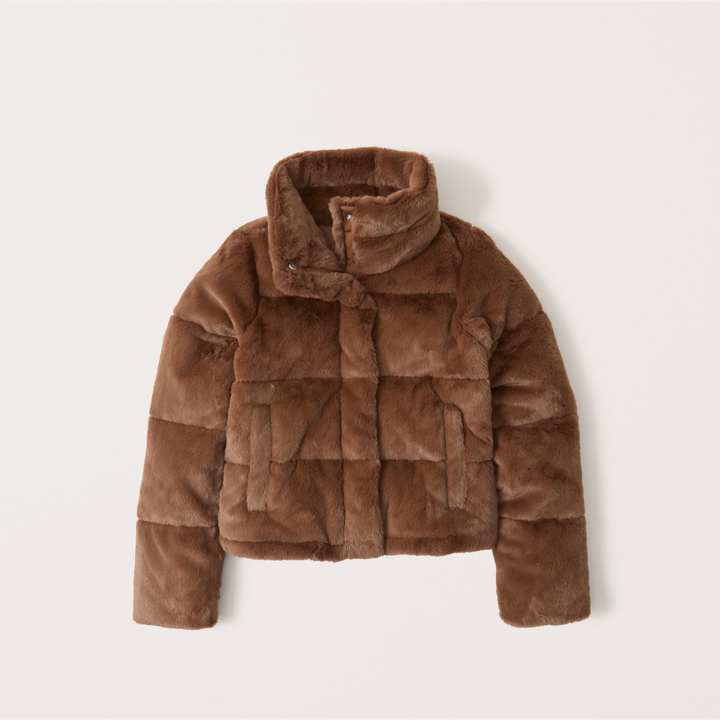 abercrombie faux fur puffer