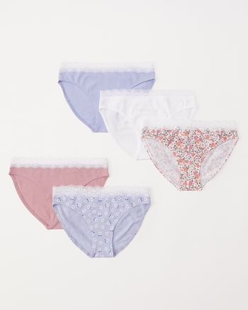 Kids Cotton Bikini Briefs (5-Pack)