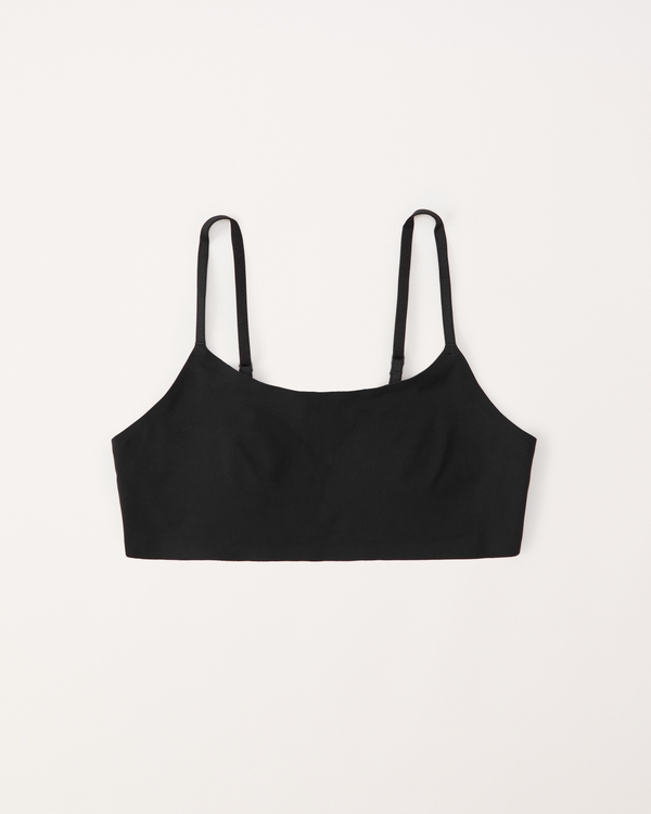 seamless bralette, Black view 1
