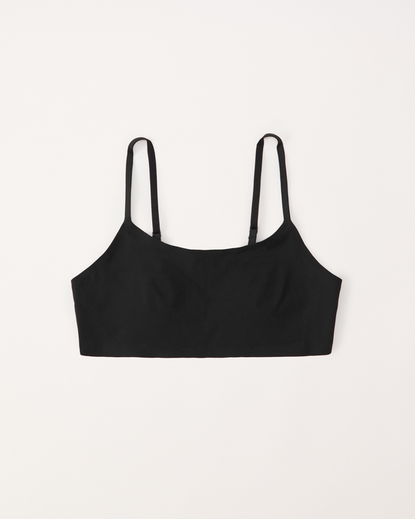 seamless bralette, Black