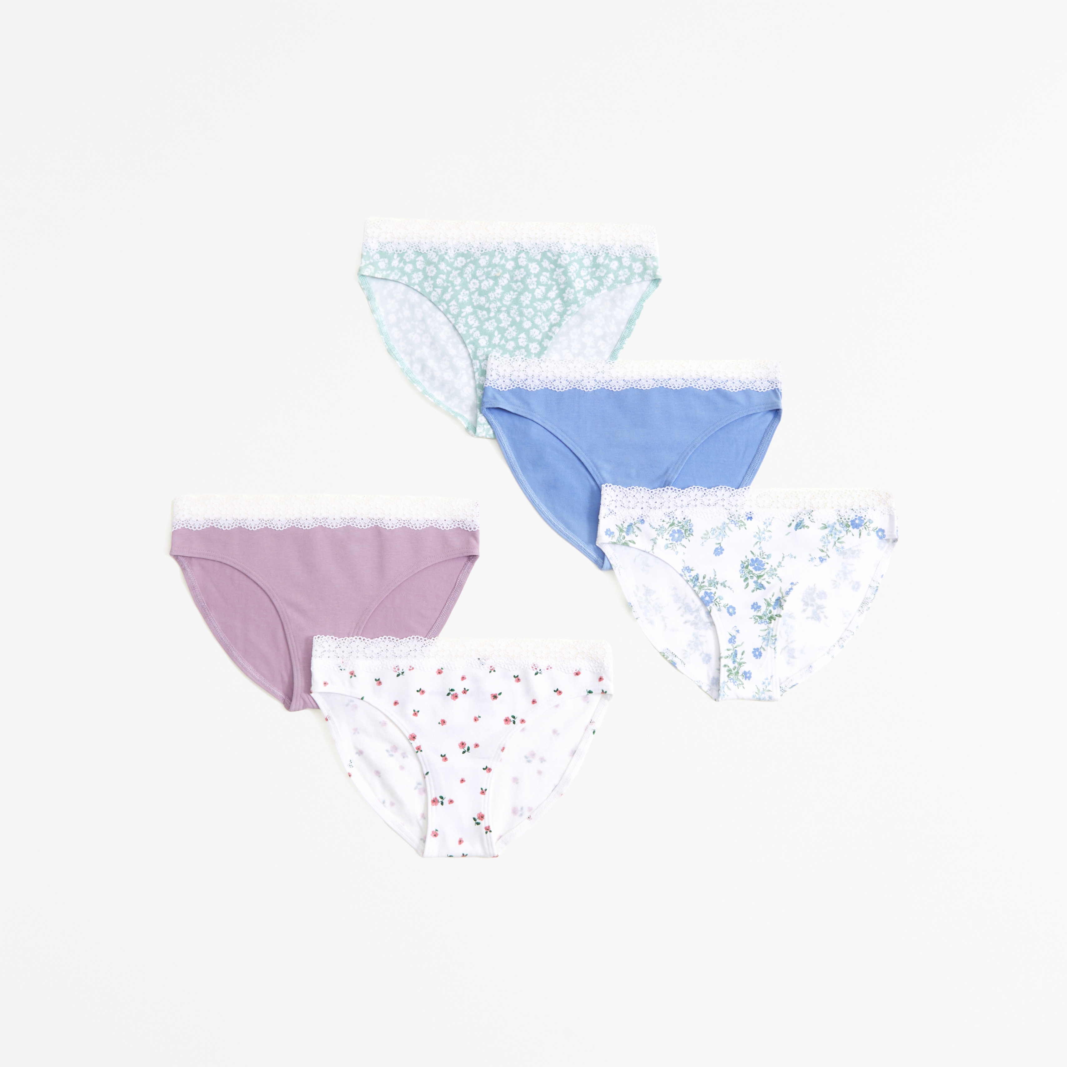 The Essentials Wardrobe Ladies Underwear 5 Pack Bikini Briefs