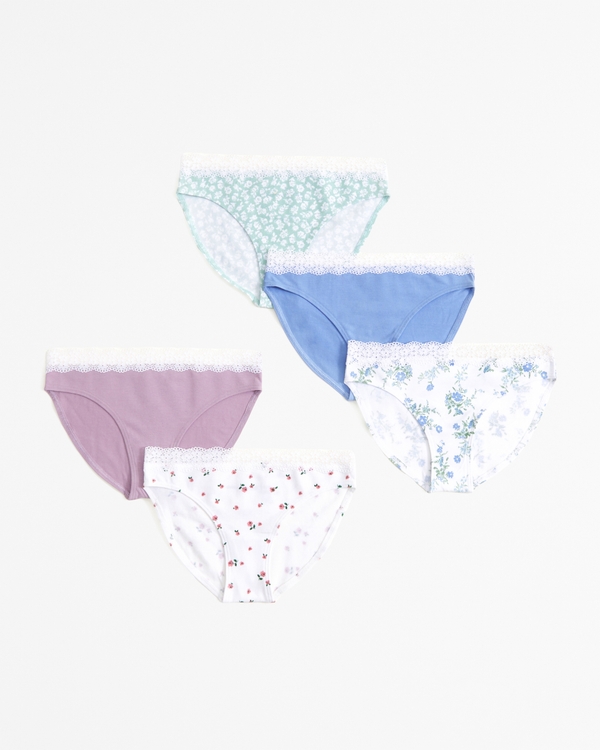 5-pack bikini briefs, Floral Multi Color