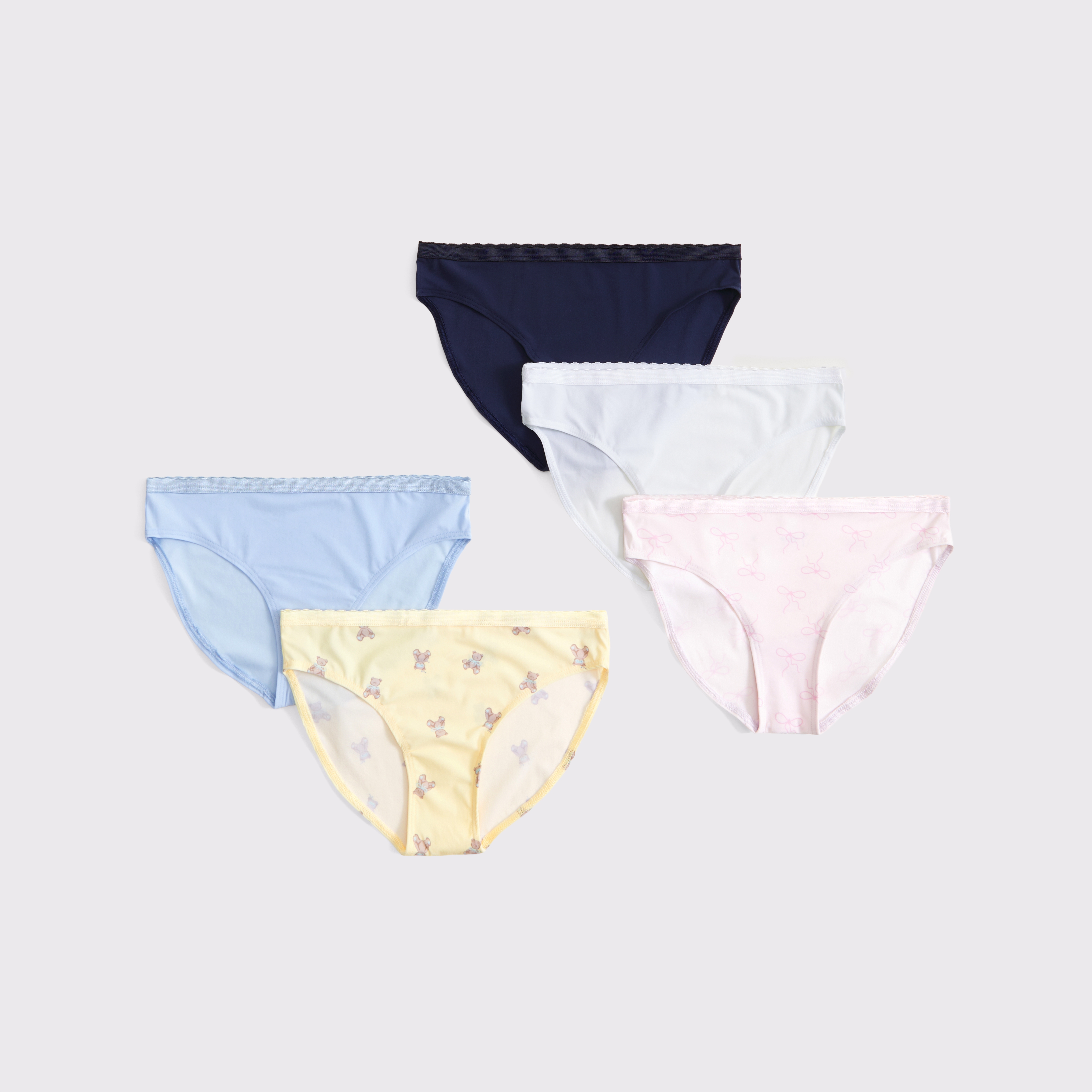 Abercrombie & Fitch Kids' 5-pack Seamless Bikini Briefs In Multi