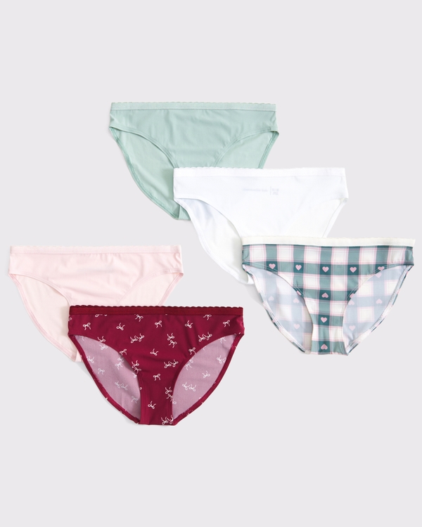 5-pack bikini briefs, Red Multicolor view 1