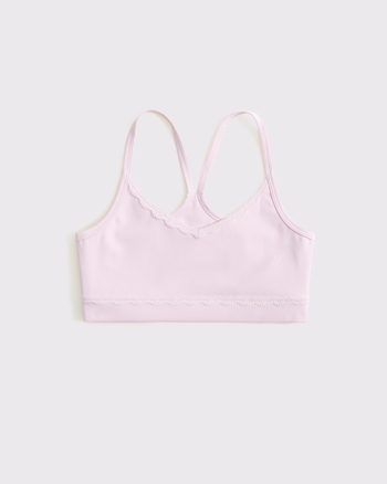 ypb lace-trim sports bra