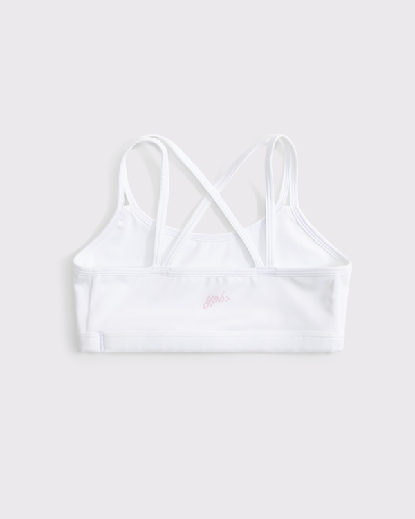 ypb strappy sports bra, White view 2