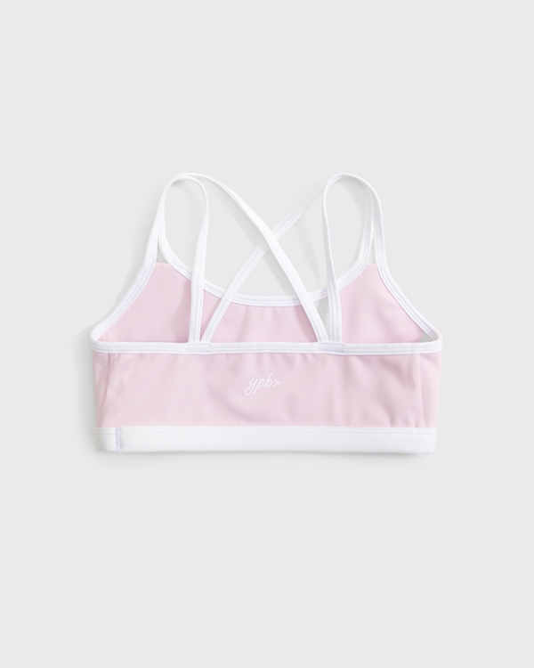 ypb strappy sports bra, Pale Lilac view 2