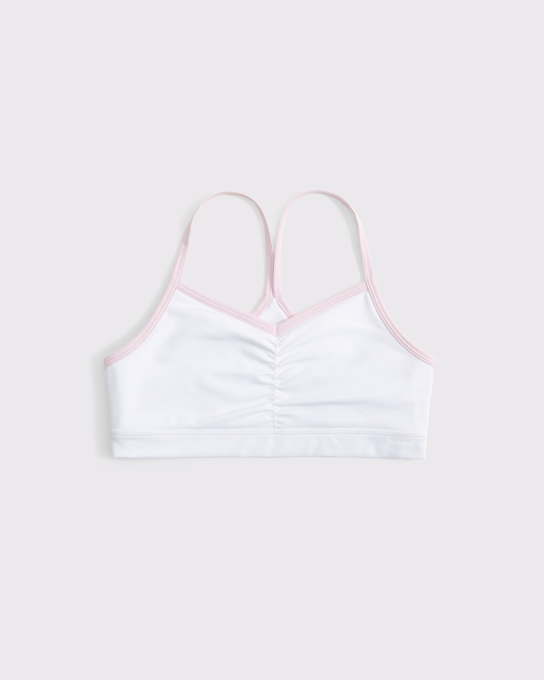ypb cinched sports bra, White view 1