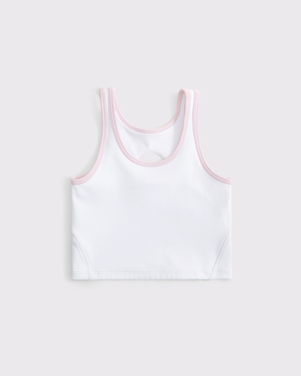 ypb long-length sports bra, White view 1
