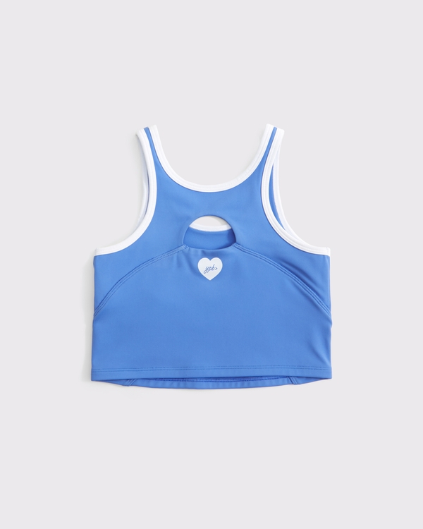 ypb long-length sports bra, Dark Periwinkle view 2