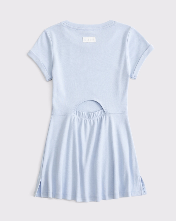 mini dress coveup, Powder Blue view 2