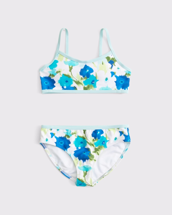 scoop neck two-piece swimsuit