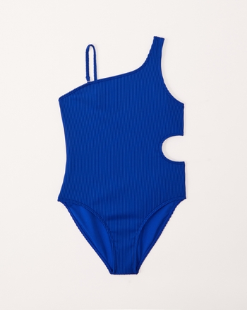 girls asymmetrical cutout onepiece swimsuit girls clearance