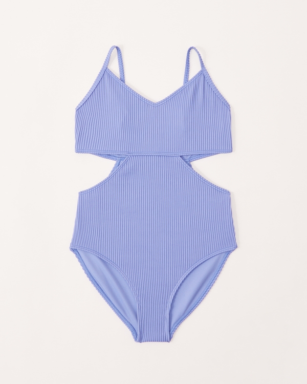 girls triangle cutout one-piece swimsuit | girls swimsuits | Abercrombie.com