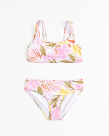 girls scoopneck high waist two piece swimsuit girls swimsuits