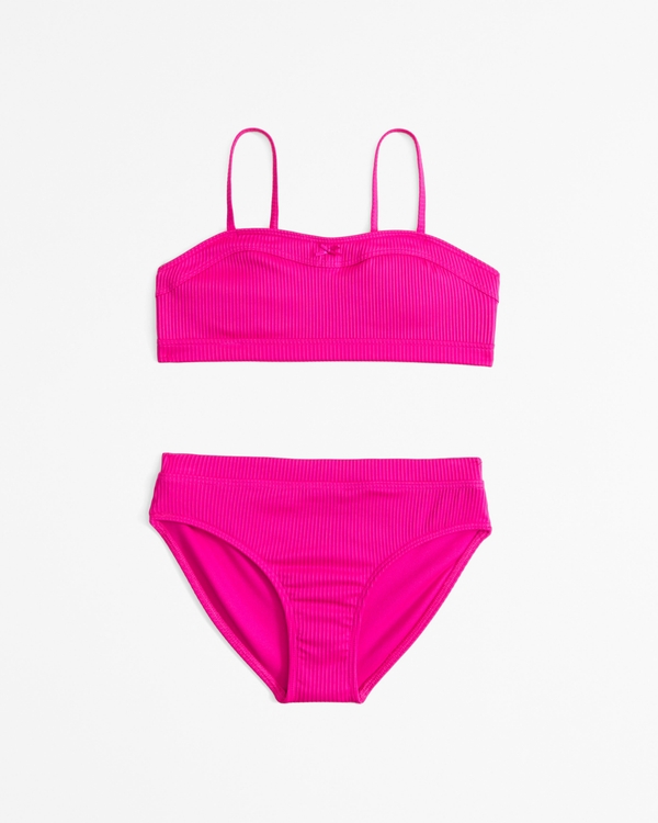 sweetheart two-piece swimsuit, Pink