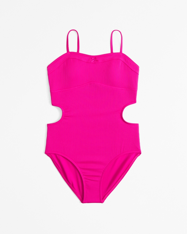 sweetheart one-piece swimsuit, Pink