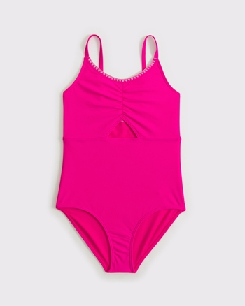 triangle cinched cutout one-piece swimsuit from Abercrombie & Fitch - $9.97