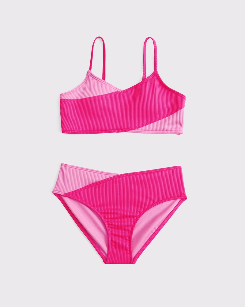 cross-wrap one-piece swimsuit