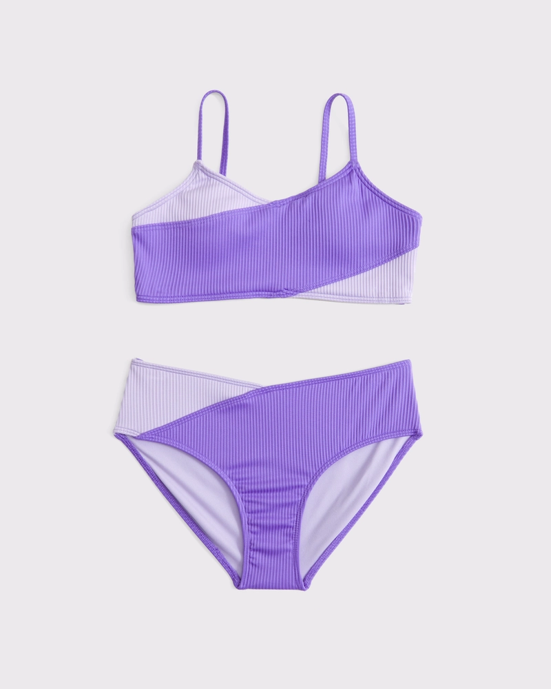 cross-wrap two-piece swimsuit