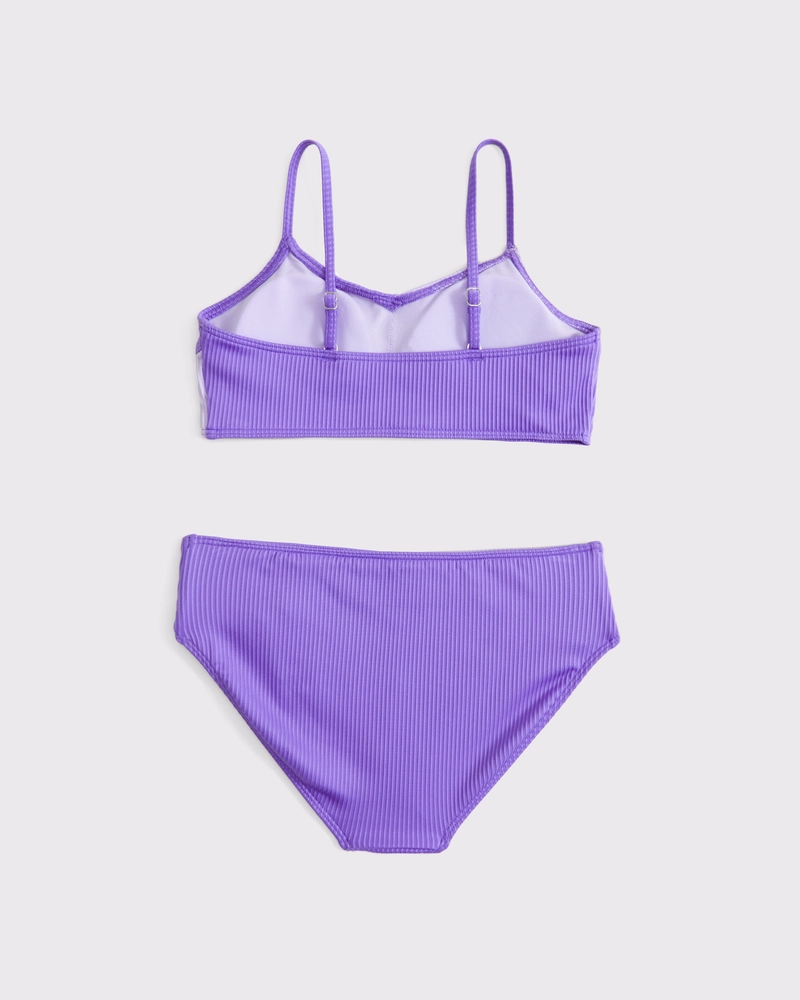 cross-wrap two-piece swimsuit