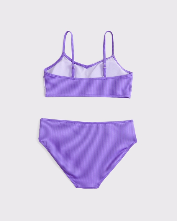 cross-wrap two-piece swimsuit, Purple view 2