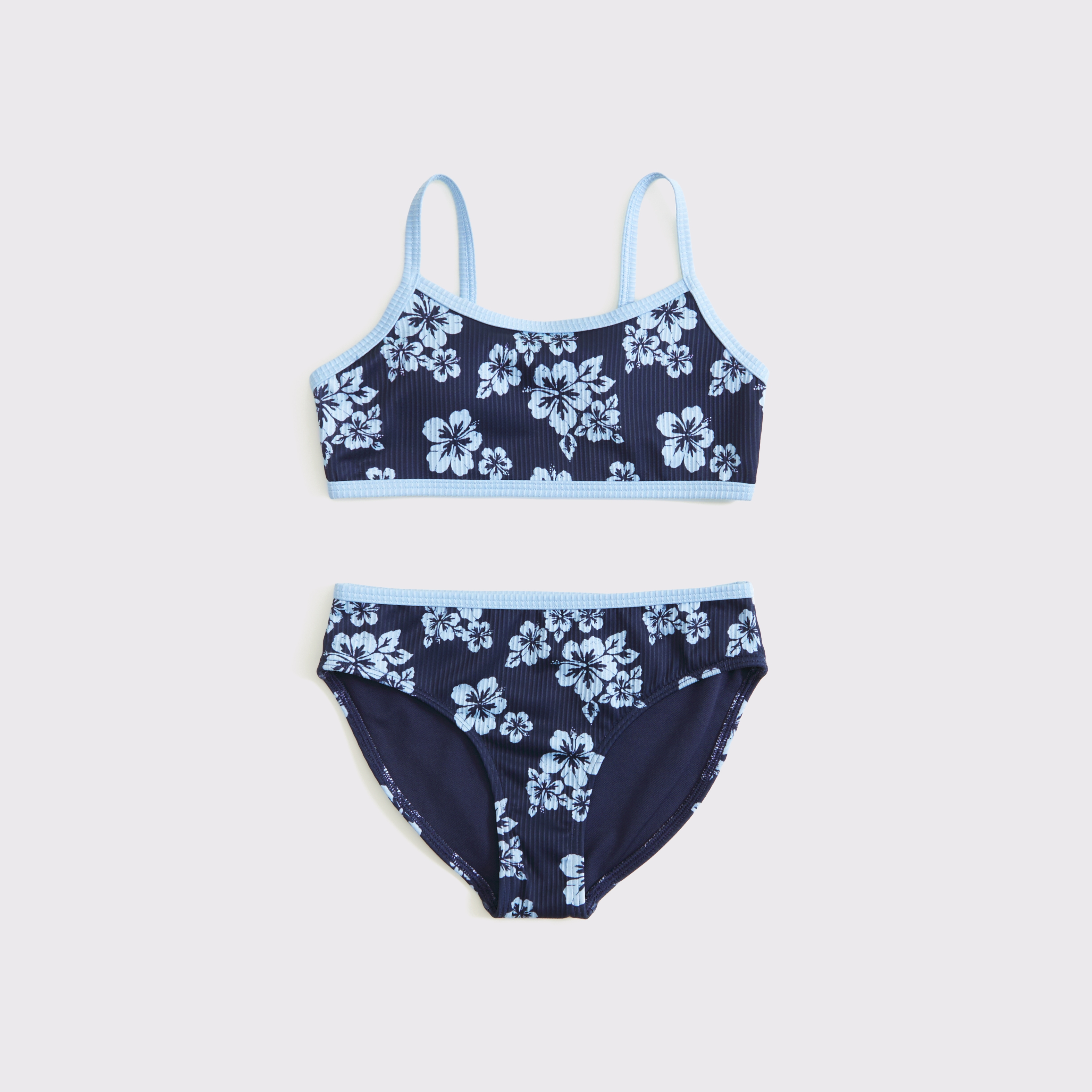 Abercrombie & Fitch Kids' Two-piece Contrast Swimsuit In Blue