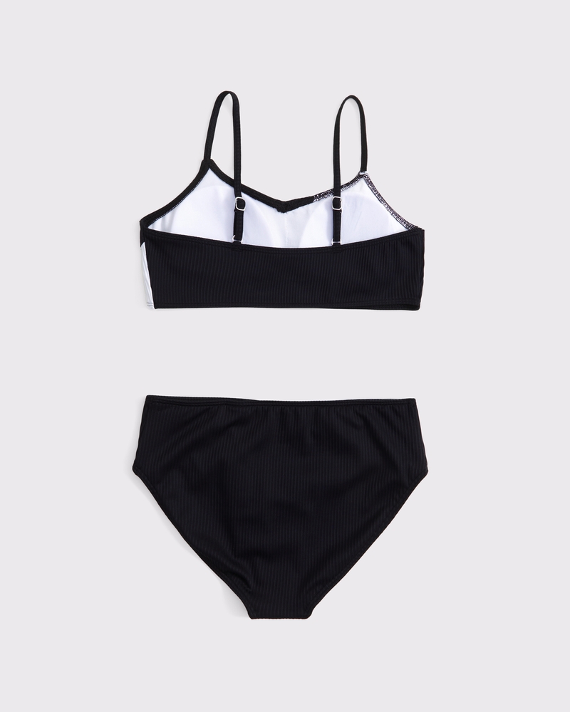cross-wrap two-piece swimsuit