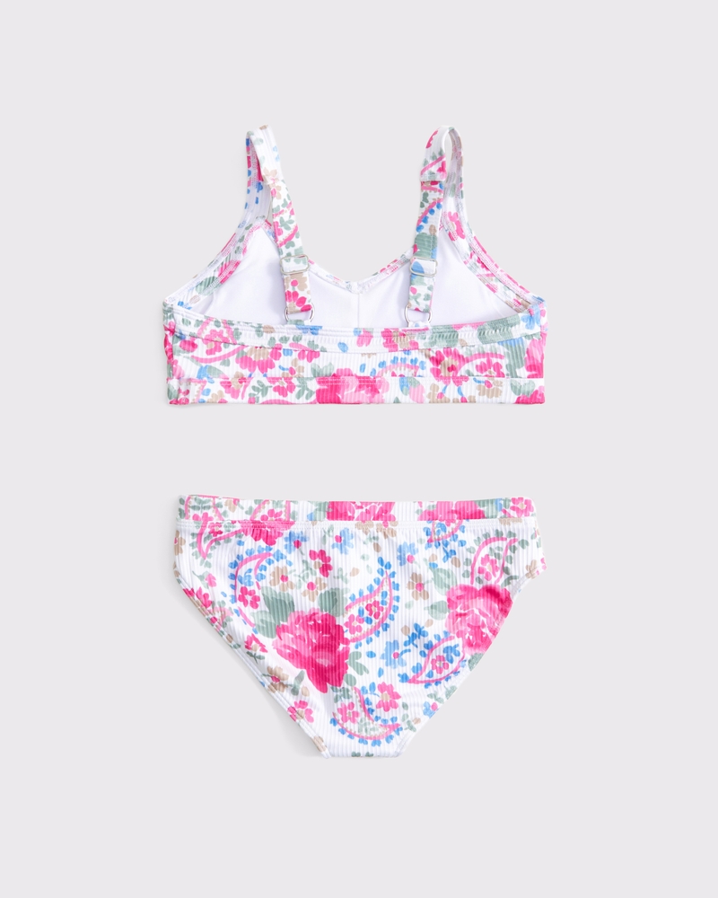 thick strap triangle two-piece swimsuit