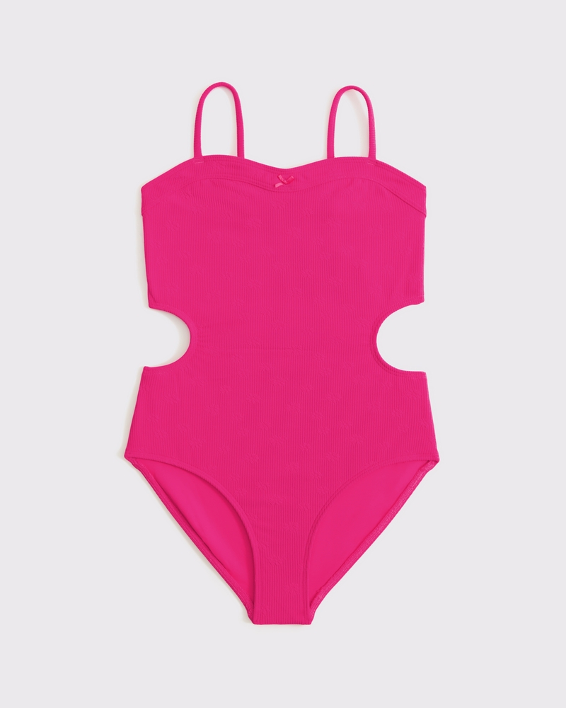 cross-wrap one-piece swimsuit