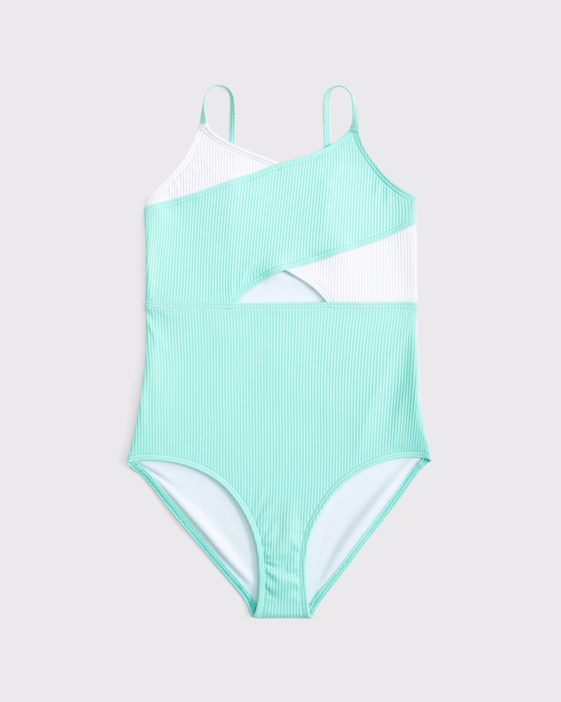 cross-wrap one-piece swimsuit