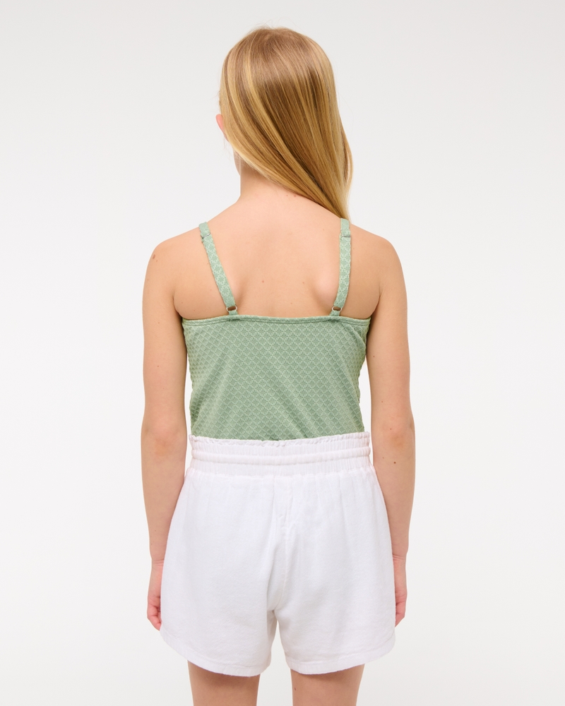 beaded scoopneck one-piece swimsuit