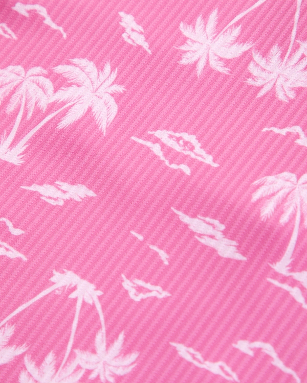 asymmetrical cutout one-piece swimsuit, Pink Pattern view 2