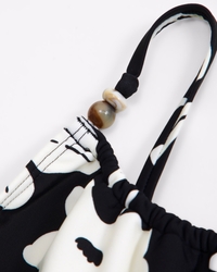 beaded scoopneck one-piece swimsuit