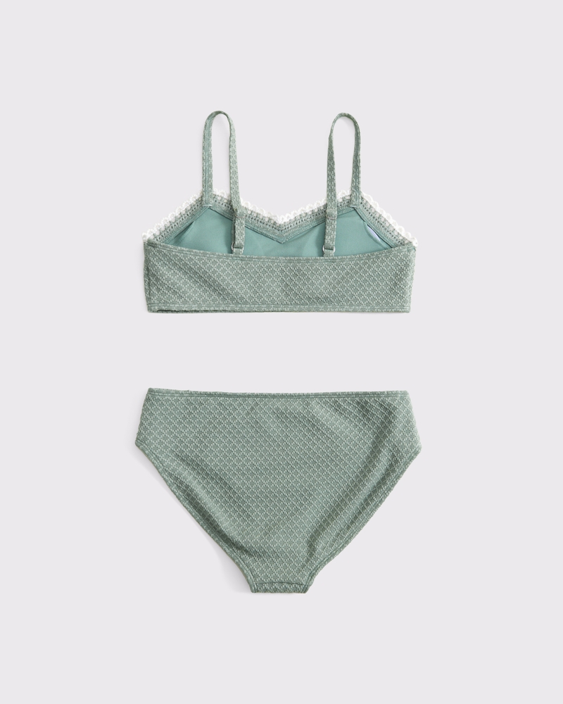 triangle trim two-piece swimsuit