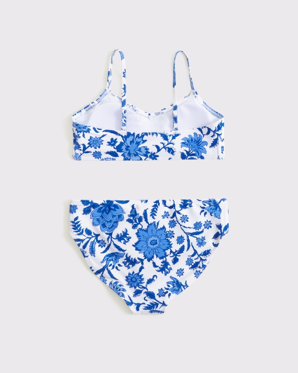 triangle two-piece swimsuit, Blue Pattern view 2