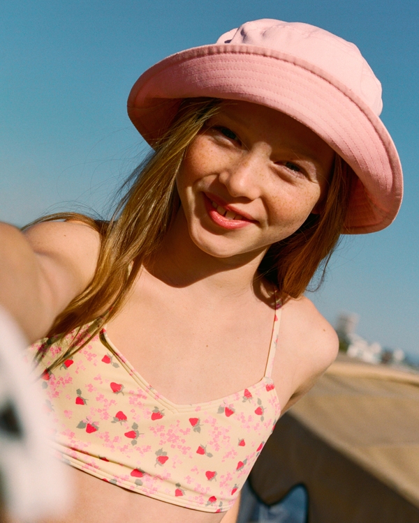 triangle two-piece swimsuit, Yellow Pattern view 1