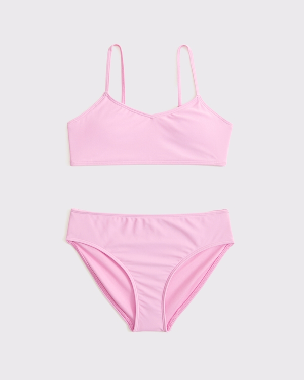 triangle two-piece swimsuit, Pink view 1
