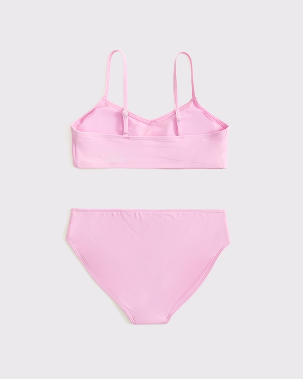 triangle two-piece swimsuit, Pink view 2