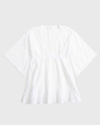 short-sleeve kaftan coverup