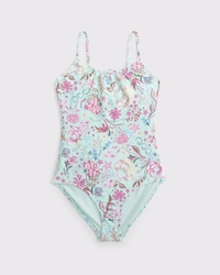 lettuce edge scoopneck one-piece swimsuit