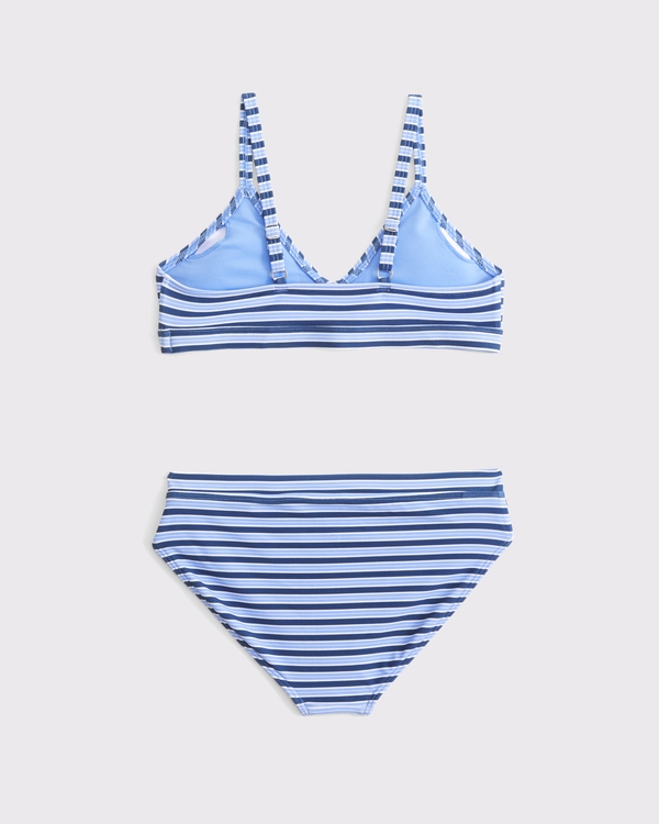 triangle two-piece swimsuit, Blue Stripe view 2