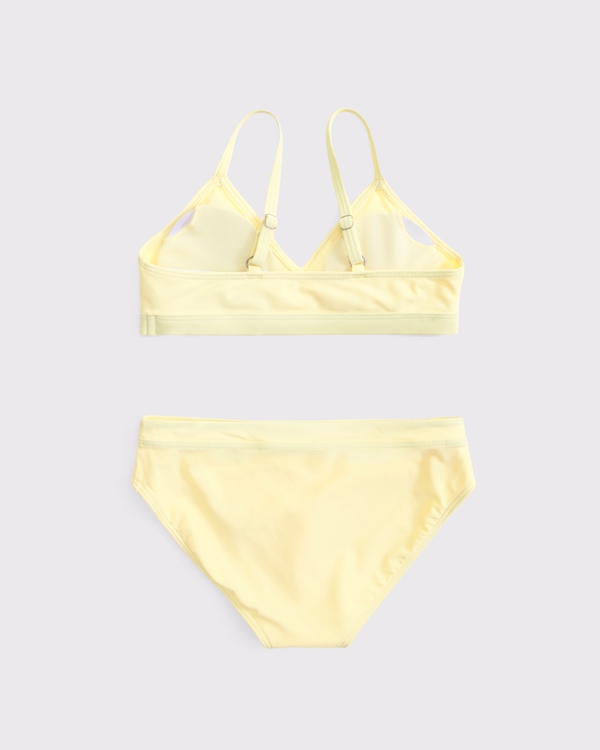 triangle two-piece swimsuit, Yellow view 2