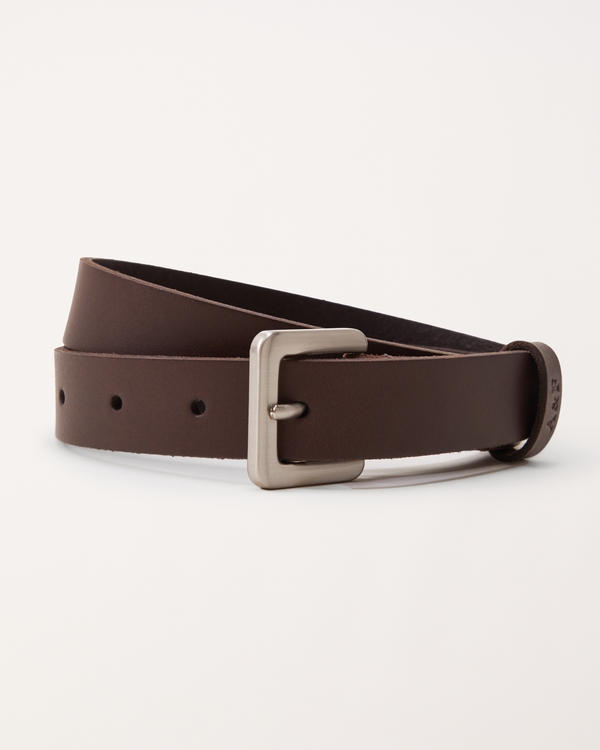 leather belt, Brown