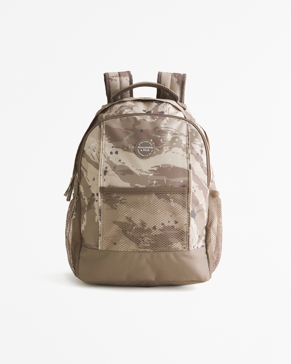 logo backpack, Camo