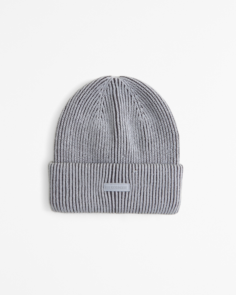 logo knit beanie